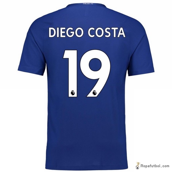 Camiseta Chelsea Replica Primera Ropa Diego Costa 2017/18